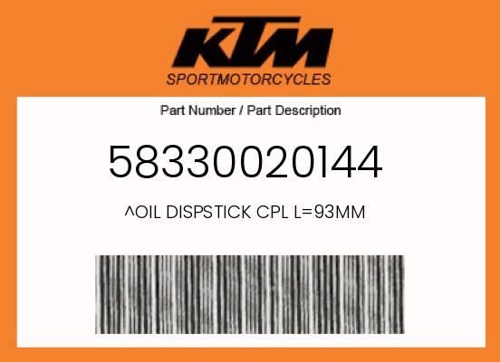 0 KTM OEM Part 58330020144