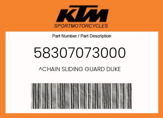 0 KTM OEM Part 58307073000