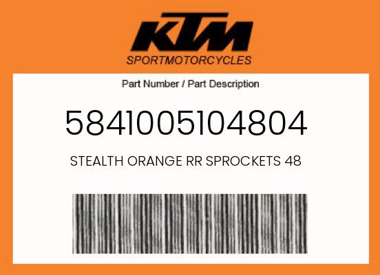 0 KTM OEM Part 5841005104804