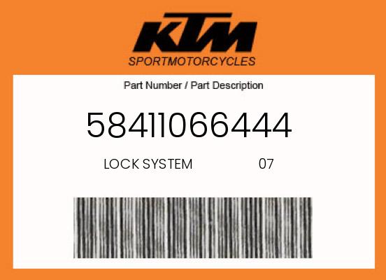 0 KTM OEM Part 58411066444