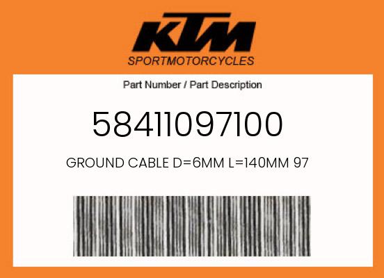 2023 KTM 250XCW OEM Part 58411097100
