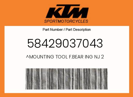 0 KTM OEM Part 58429037043