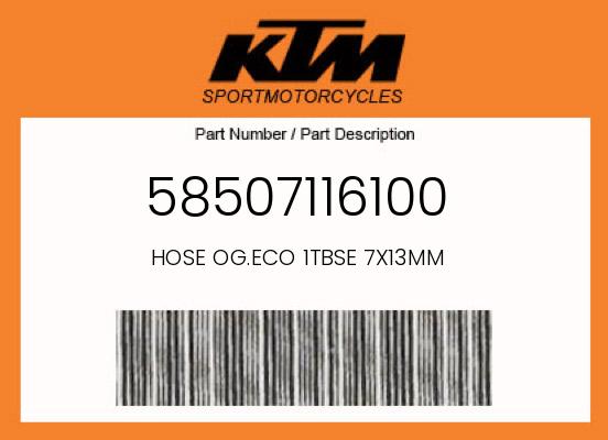 0 KTM OEM Part 58507116100