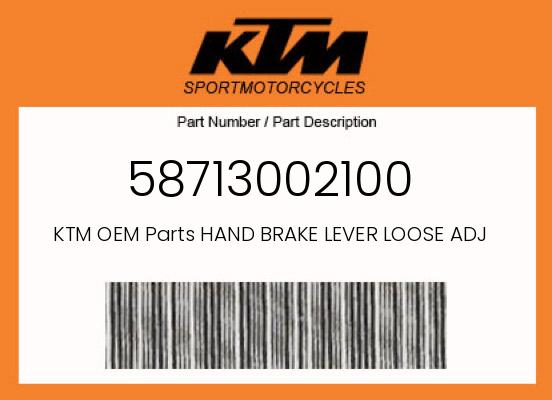 0 KTM OEM Part 58713002100
