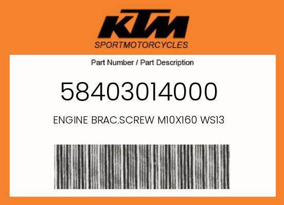 0 KTM OEM Part 58403014000