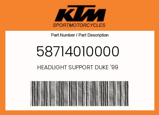 0 KTM OEM Part 58714010000