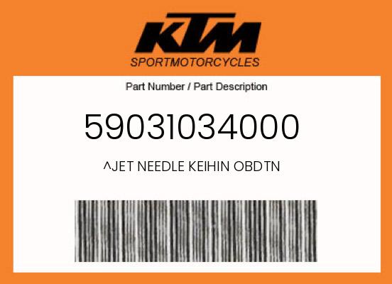 0 KTM OEM Part 59031034000