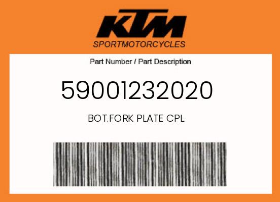 0 KTM OEM Part 59001232020