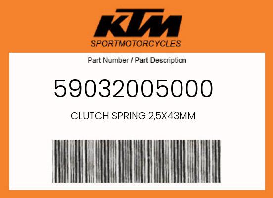 0 KTM OEM Part 59032005000