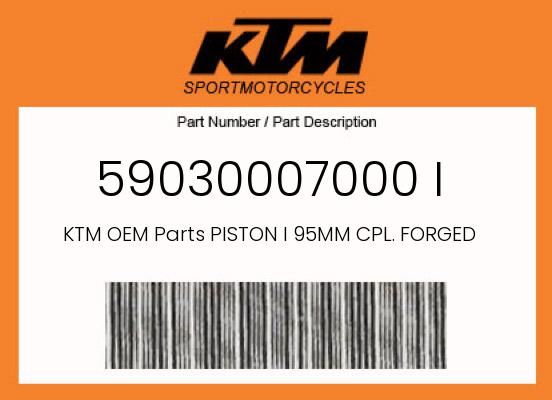 0 KTM OEM Part 59030007000 I