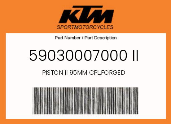 0 KTM OEM Part 59030007000 II