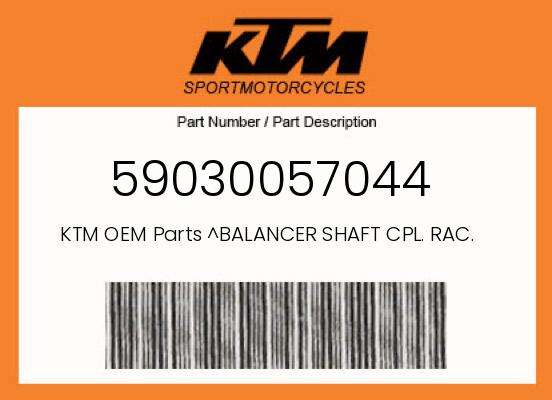 ^BALANCER SHAFT CPL. RAC. 2001 undefined