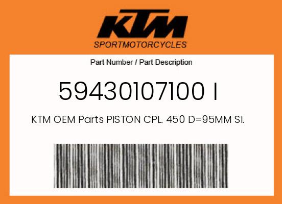 0 KTM OEM Part 59430107100 I
