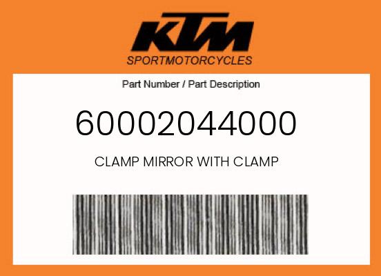 0 KTM OEM Part 60002044000