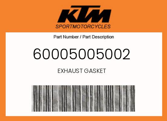 0 KTM OEM Part 60005005002