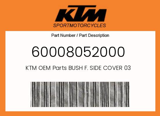 0 KTM OEM Part 60008052000