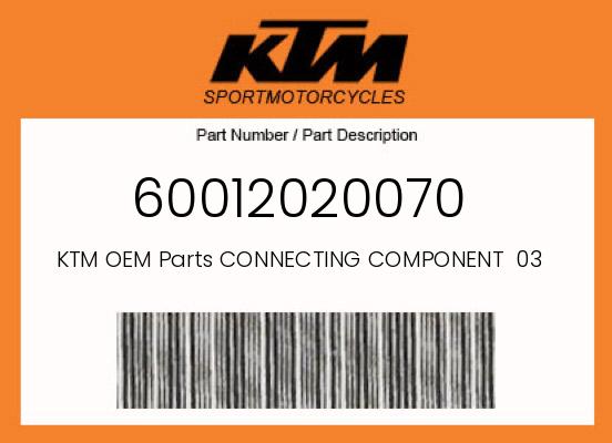 0 KTM OEM Part 60012020070