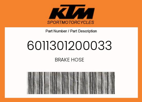 0 KTM OEM Part 6011301200033