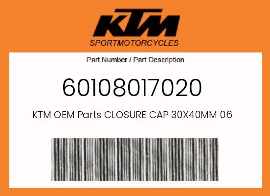 0 KTM OEM Part 60108017020