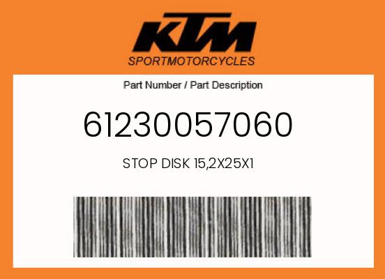0 KTM OEM Part 61230057060