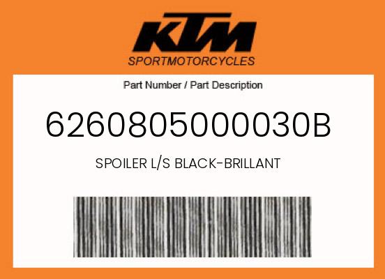 0 KTM OEM Part 6260805000030B