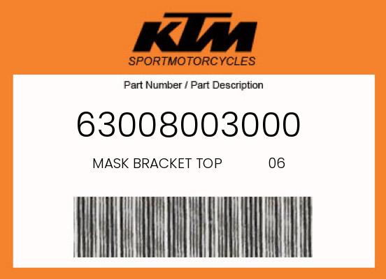 0 KTM OEM Part 63008003000