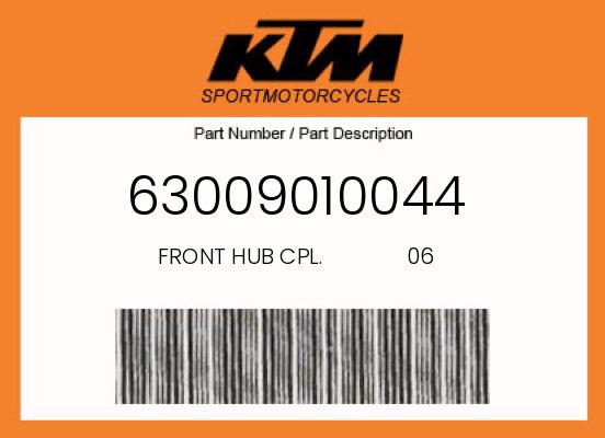 0 KTM OEM Part 63009010044