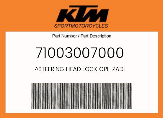 0 KTM OEM Part 71003007000