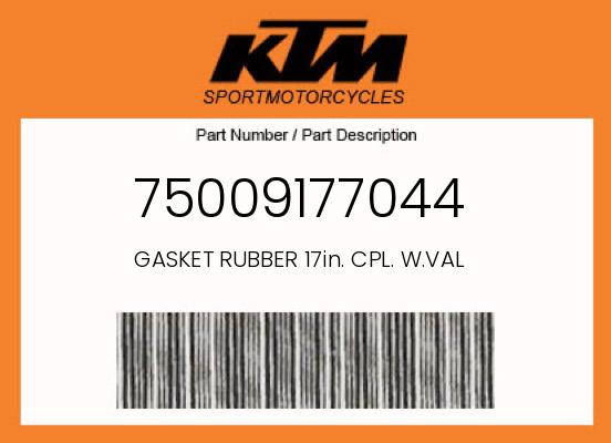 0 KTM OEM Part 75009177044