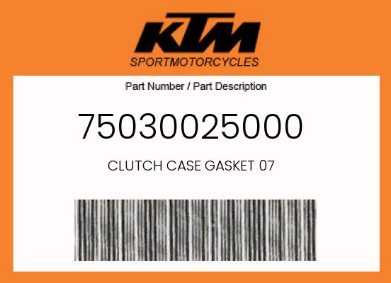 2019 KTM OEM Part 75030025000