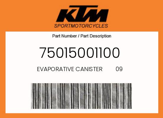 0 KTM OEM Part 75015001100