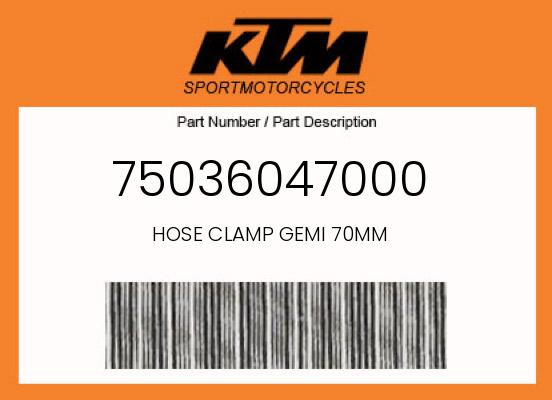 0 KTM OEM Part 75036047000