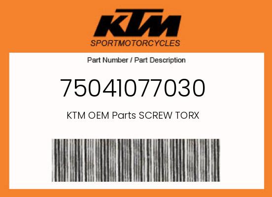 0 KTM OEM Part 75041077030