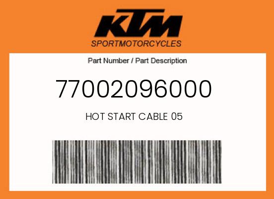 0 KTM OEM Part 77002096000