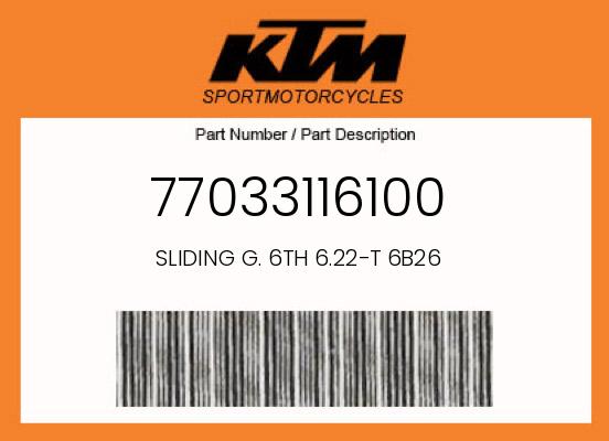 0 KTM OEM Part 77033116100