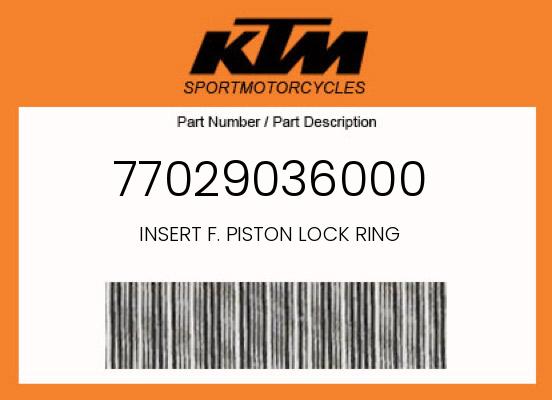 INSERT F. PISTON LOCK RING undefined
