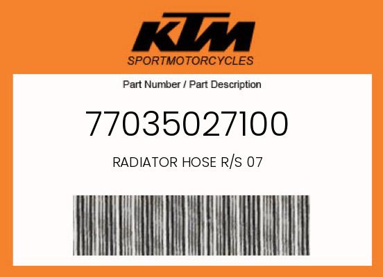 0 KTM OEM Part 77035027100