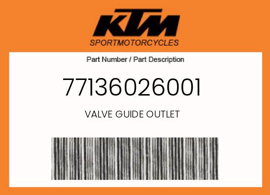 2014 KTM 500XCW OEM Part 77136026001