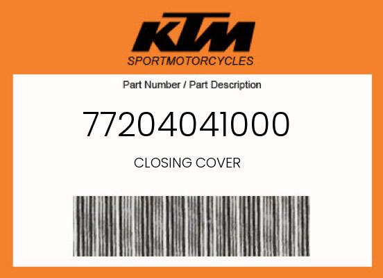 2022 KTM OEM Part 77204041000