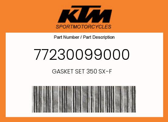 0 KTM OEM Part 77230099000