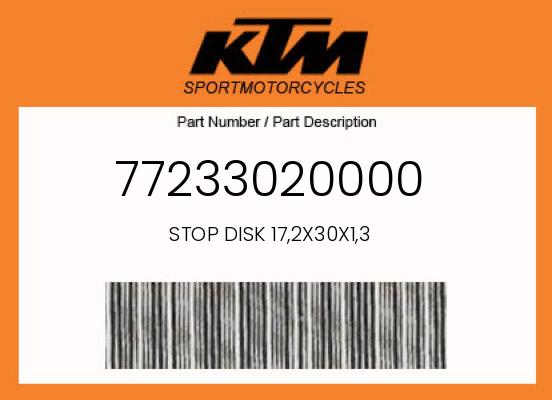 0 Husqvarna OEM Part 77233020000