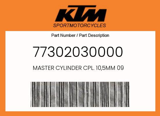 0 KTM OEM Part 77302030000
