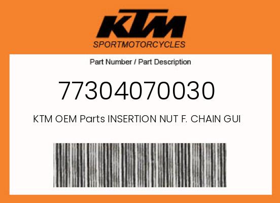 0 KTM OEM Part 77304070030