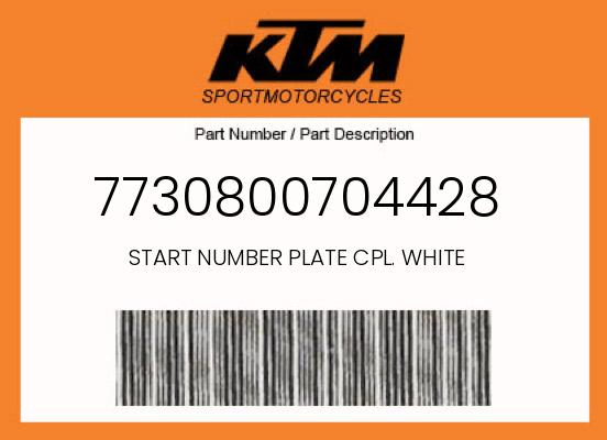 0 KTM OEM Part 7730800704428