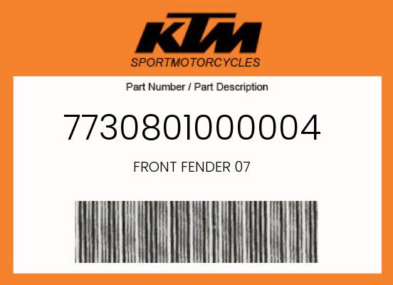 FRONT FENDER 07 undefined