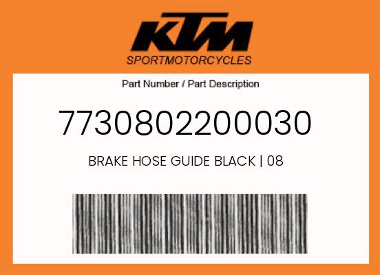 0 KTM OEM Part 7730802200030