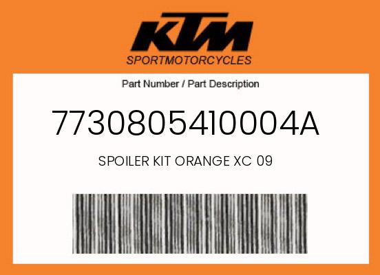 0 KTM OEM Part 7730805410004A