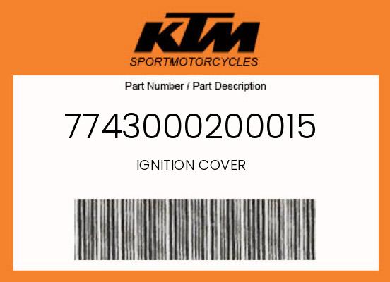 0 KTM OEM Part 7743000200015