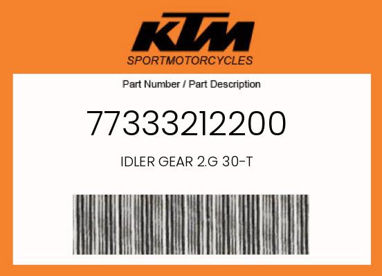 0 KTM OEM Part 77333212200