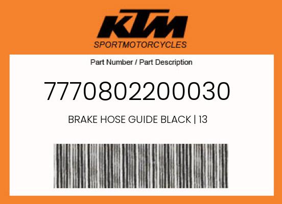 0 KTM OEM Part 7770802200030